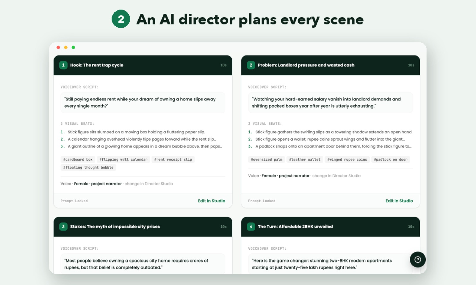 AI director plans every scene