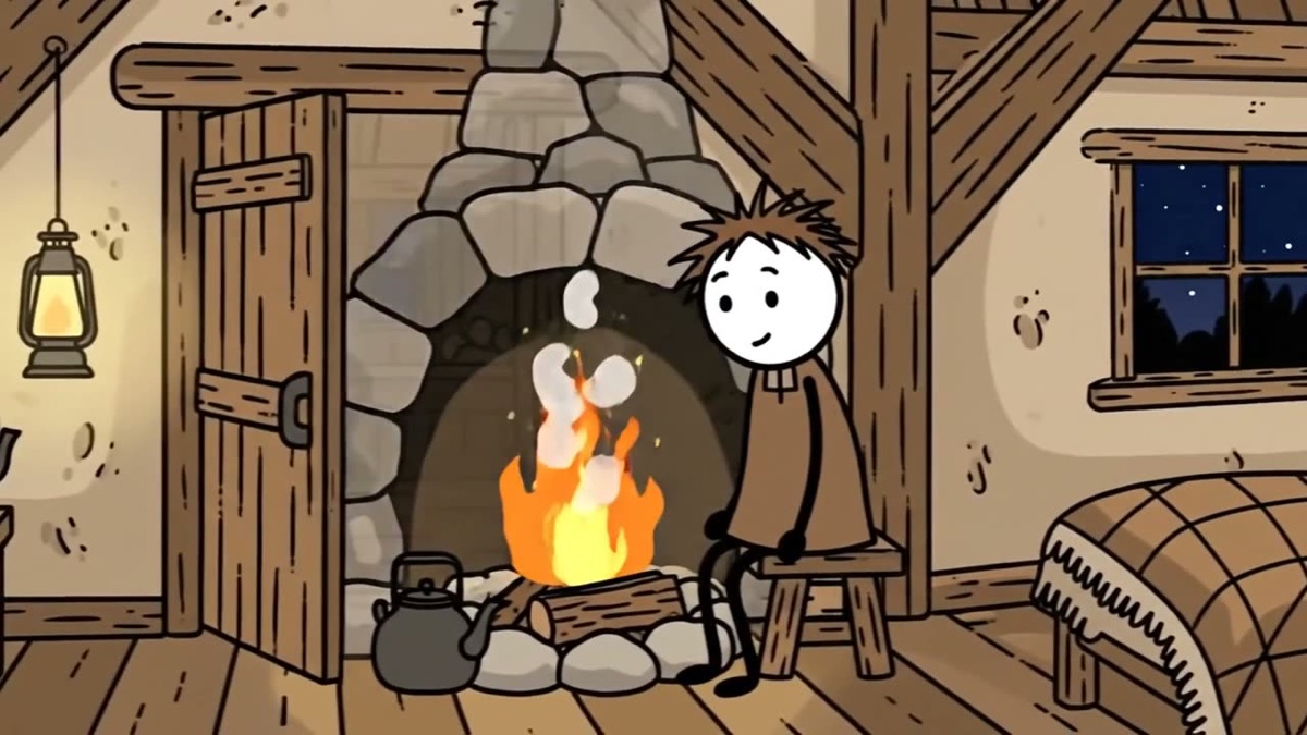 Frame from the film Your ancestors slept twice a night
